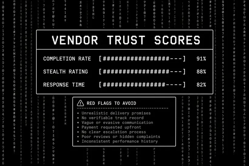 Darknet market vendor trust scoring system analysis